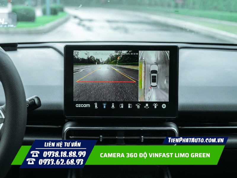Camera 360 độ cho Limo Green được lắp đặt cắm giắc không ảnh hưởng điện
