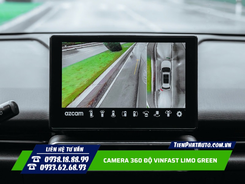Camera tự hiển thị các góc quay lên màn hình theo tín hiệu xi nhan