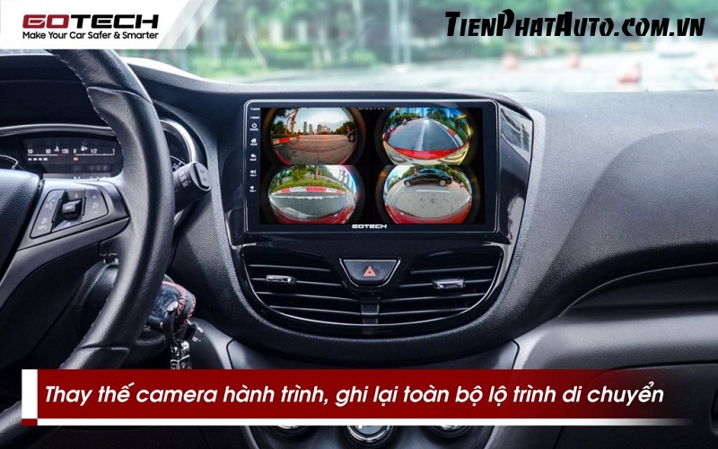 Hệ thống camera 360 độ Gotech GP6 kiêm hành trình toàn cảnh 4 phía