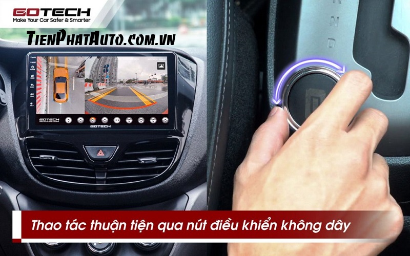 Tích hợp nút điều khiển Bluetooth xem mọi góc quay