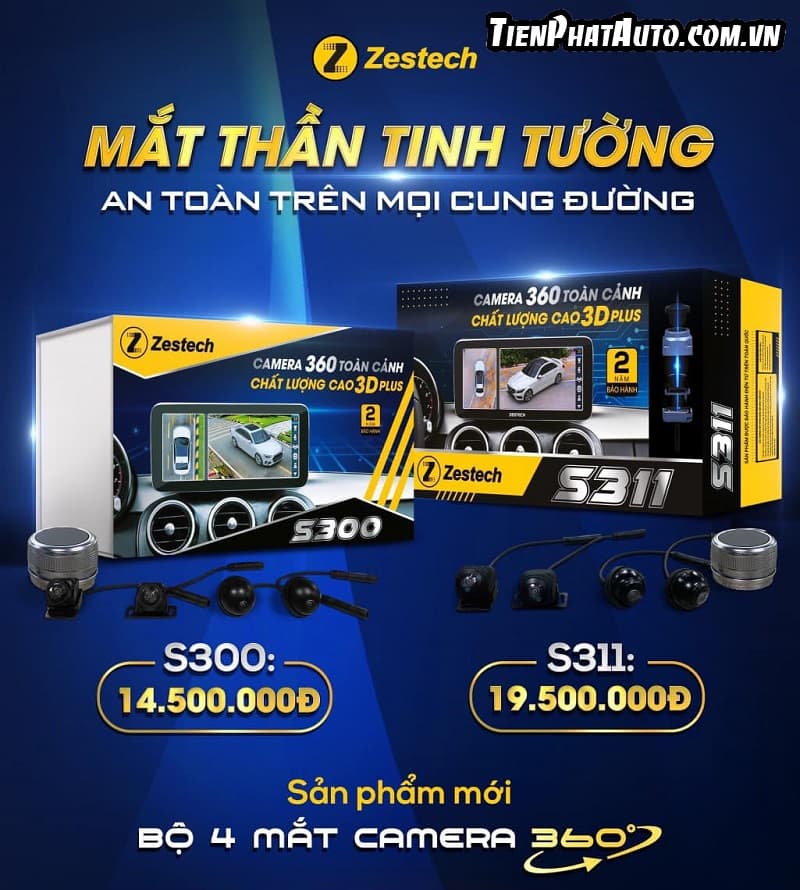 Bảng giá camera 360 tích hợp camera hành trình của Zestech