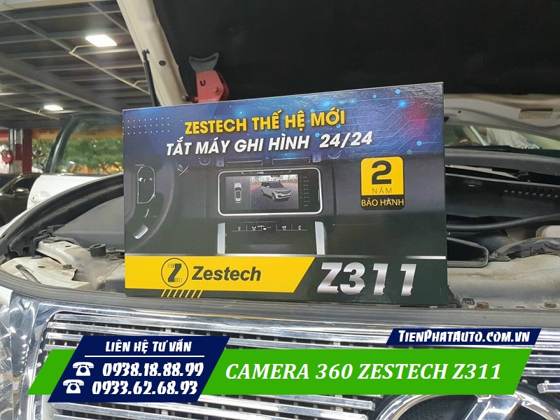 Camera 360 Zestech Z311 tích hợp ghi hành trình kể cả khi xe tắt máy
