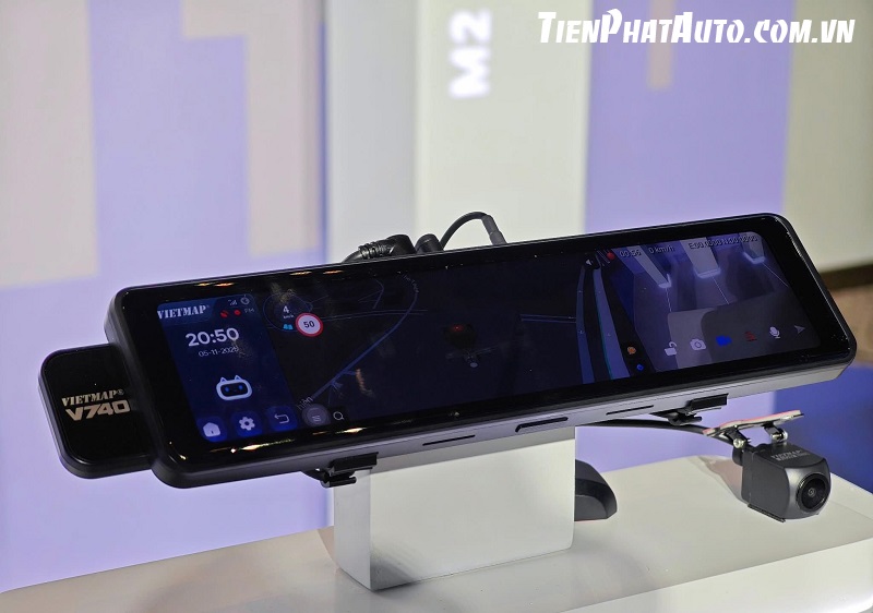 Tiến Phát Auto chuyên lắp camera hành trình gương Vietmap V740 Tiến Phát Auto chuyên lắp camera hành trình gương Vietmap V740