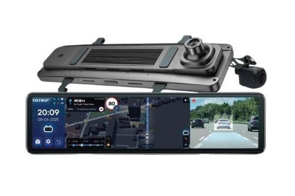 Mẫu camera hành trình gương Vietmap V740 mới ra mắt Mẫu camera hành trình gương Vietmap V740 mới ra mắt