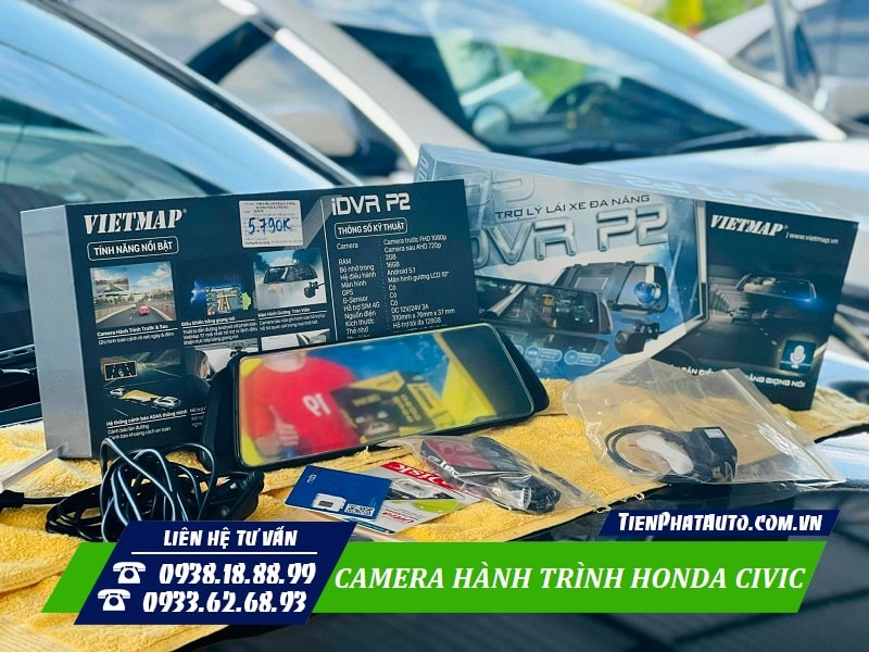 Camera hành trình Honda Civic là phụ kiện cần thiết không thể thiếu