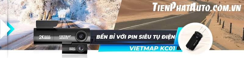 Vietmap KC01 Pro siêu bền bỉ với pin siêu tụ điện
