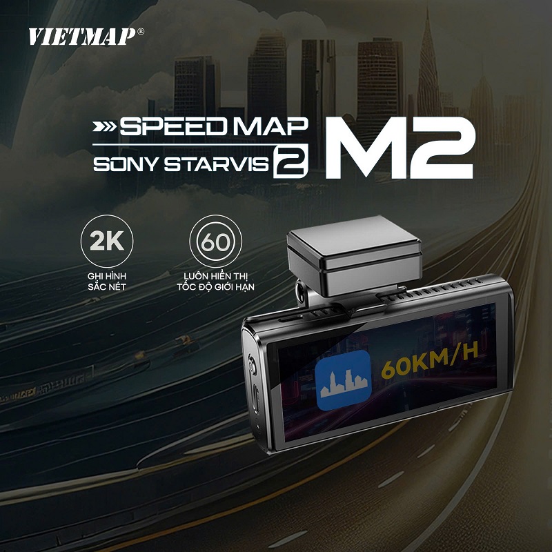 Siêu phẩm SpeedMap M2 là camera hành trình cao cấp nhất của Vietmap Siêu phẩm SpeedMap M2 là camera hành trình cao cấp nhất của Vietmap