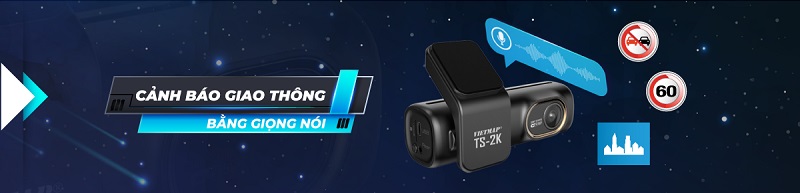 Camera hành trình Vietmap TS-2K hỗ trợ cảnh báo giao thông