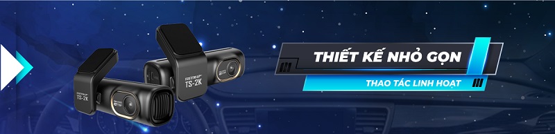 Camera hành trình Vietmap TS - 2K sở hữu thiết kế nhỏ gọn, thao tác linh hoạt