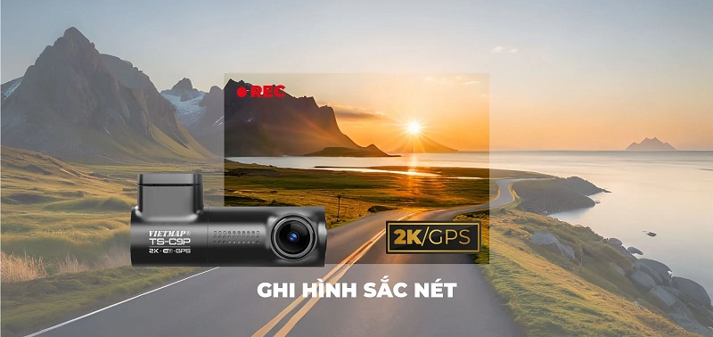 Camera hành trình Vietmap TS-C9P tích hợp ghi hình sắc nét