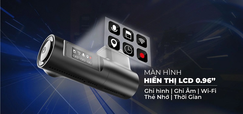 Tích hợp màn hình LCD hiển thị các thông tin cần thiết