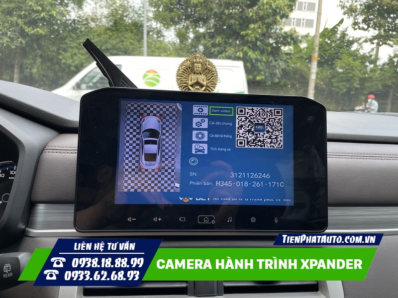 Camera hành trình Xpander 2023 kiêm tính năng camera 360 độ