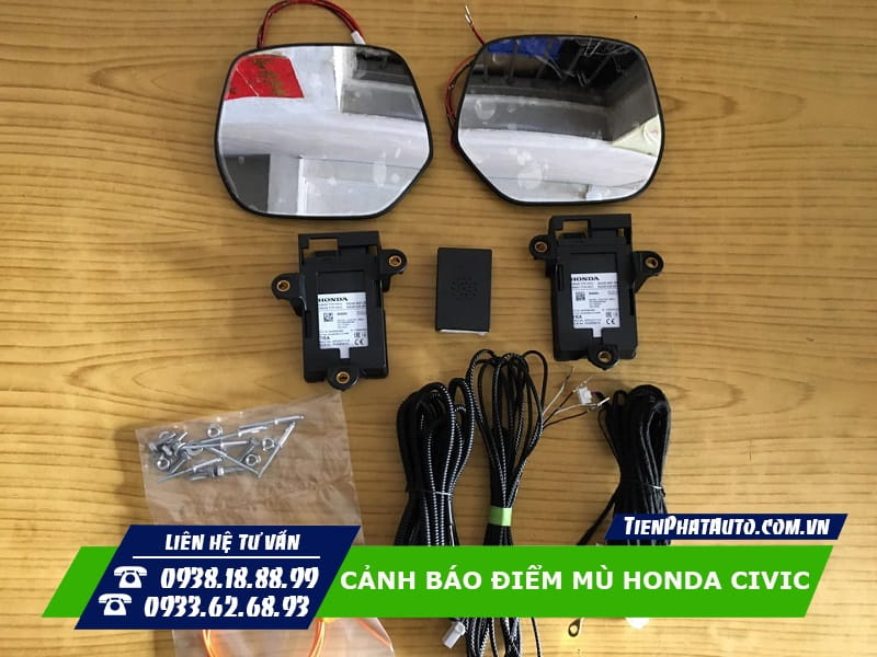 Trọn bộ cảnh báo điểm mù hàng zin theo xe Honda Civic