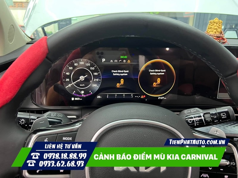 Cảnh báo điểm mù zin chính hãng Mobis tích hợp cảnh báo trên ODO