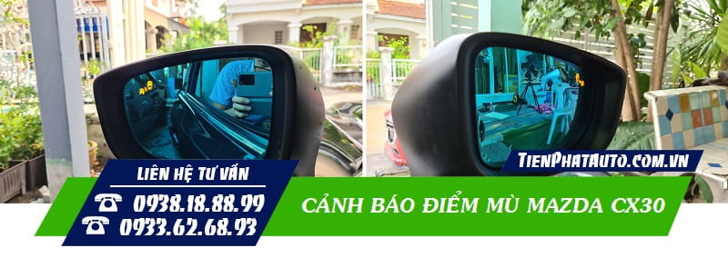 Cảnh báo điểm mù Mazda CX30 là thiết bị không thể nào thiếu trên xe