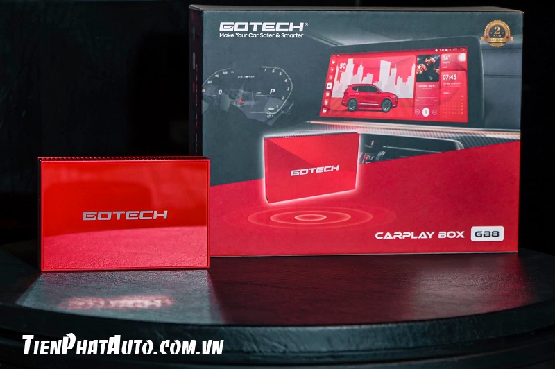 Hình ảnh thực tế bộ Android Carplay Box Gotech GB8 chính hãng