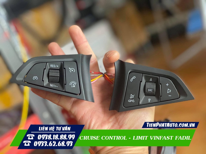 Điều chỉnh dễ dàng thông qua các nút khiển trên vô lăng Fadil