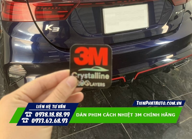 Phim cách nhiệt 3M chính hãng được bảo hành 10 năm Phim cách nhiệt 3M chính hãng được bảo hành 10 năm