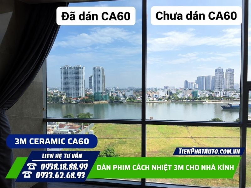 Dán phim cách nhiệt 3M cho nhà kính bảo vệ nội thất Dán phim cách nhiệt 3M cho nhà kính bảo vệ nội thất