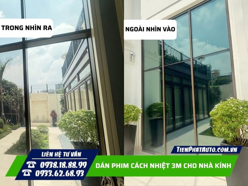 Dán phim cách nhiệt 3M chống nóng hiệu quả cao cho nhà kính Dán phim cách nhiệt 3M chống nóng hiệu quả cao cho nhà kính