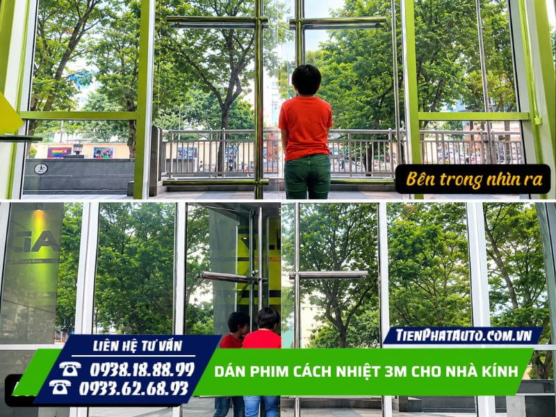 Dán phim cách nhiệt 3M tăng sự riêng tư cho không gian bên trong Dán phim cách nhiệt 3M tăng sự riêng tư cho không gian bên trong