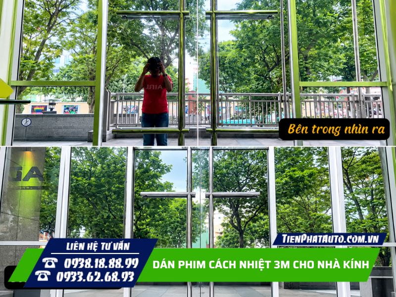 Dán phim cách nhiệt 3M tăng sự riêng tư cho không gian bên trong Dán phim cách nhiệt 3M tăng sự riêng tư cho không gian bên trong