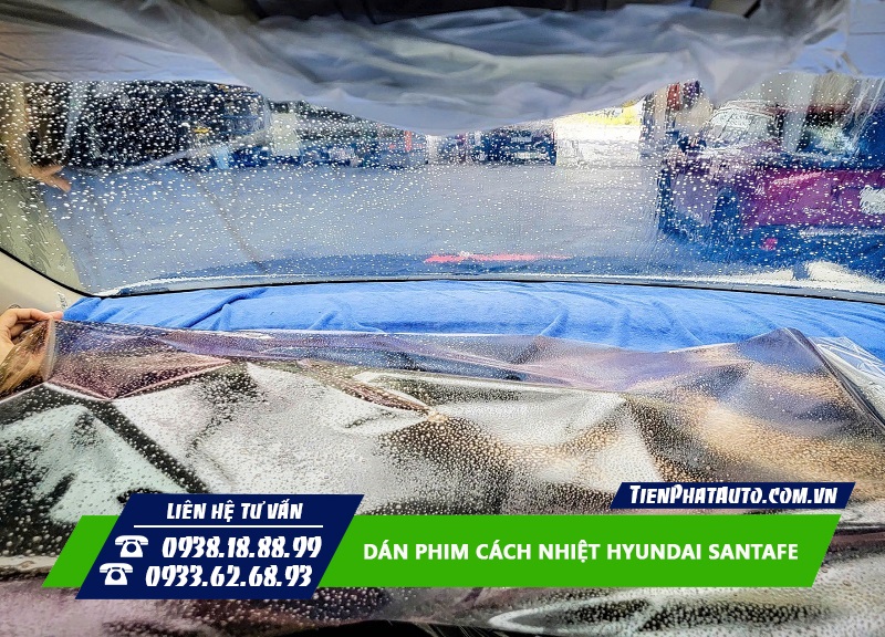 Dán phim cách nhiệt cho Santafe 2024 - 2025 mang lại nhiều tiện lợi