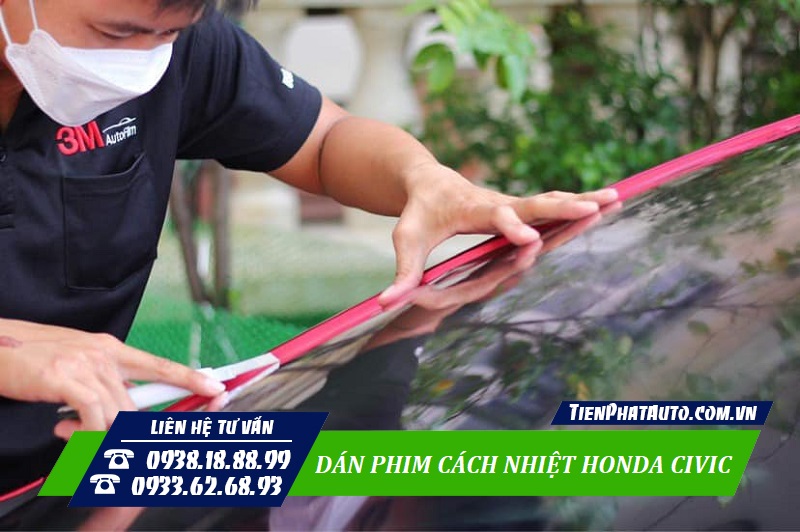 Tiến Phát Auto chuyên dán phim cách nhiệt Honda Civic tại TPHCM