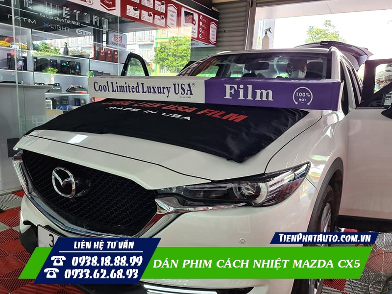 Dán phim cách nhiệt Mazda CX5 giúp bảo vệ nội thất xe hiệu quả