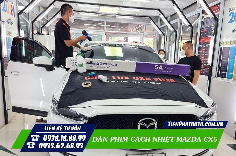 Tiến Phát Auto chuyên dán phim cách nhiệt Mazda CX5 chính hãng tại TPHCM