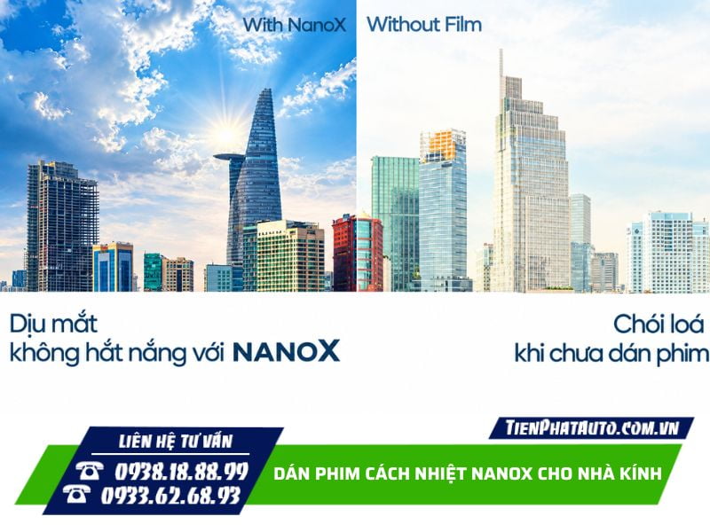 Dán phim cách nhiệt NanoX giảm tình trạng gây chói