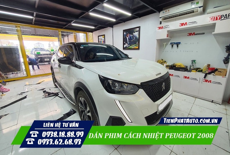 Dán phim cách nhiệt cho xe Peugeot 2008 giúp chống nhiệt hiệu quả