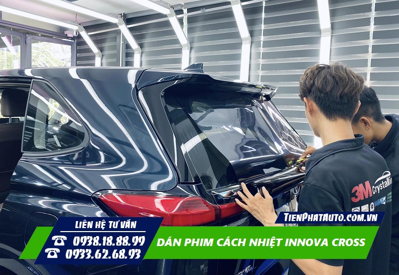 Dán phim cách nhiệt cho Toyota Innova Cross 2024 chống nóng hiệu quả