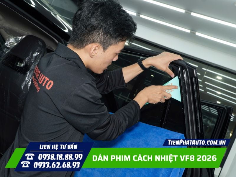 Dán phim cách nhiệt cho VF8 2026 giúp điều hòa không hoạt đông quá tải Dán phim cách nhiệt cho VF8 2026 giúp điều hòa không hoạt đông quá tải
