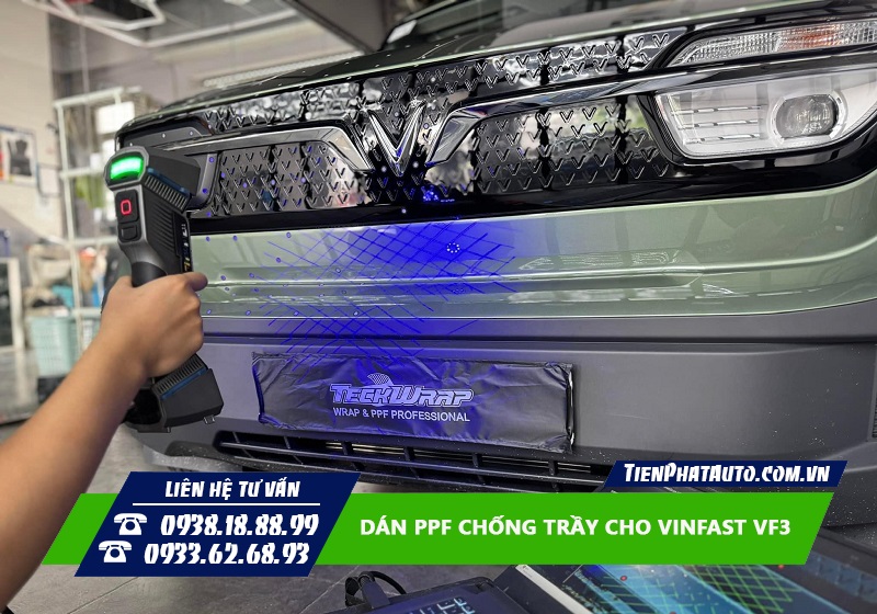 Dán PPF cho Vinfast VF3 là giải pháp bảo vệ lớp sơn zin hiệu quả