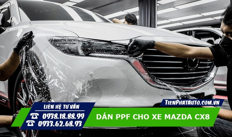 Quá trình dán PPF Mazda CX8 toàn diện cho xe