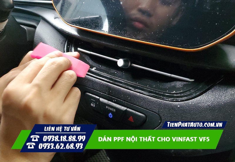 Dán PPF nội thất cho xe Herio Green giúp chống xước hiệu quả