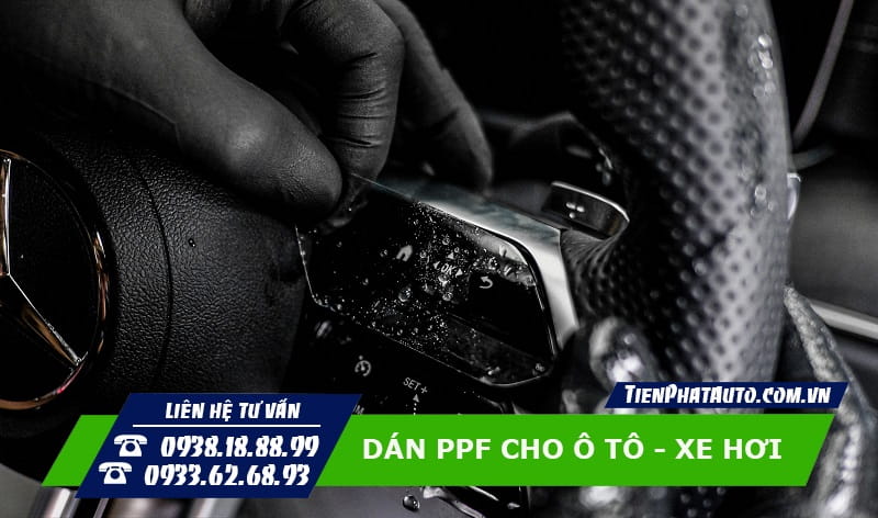 Quy trình dán PPF nội thất cho ô tô với file được cắt CNC theo xe