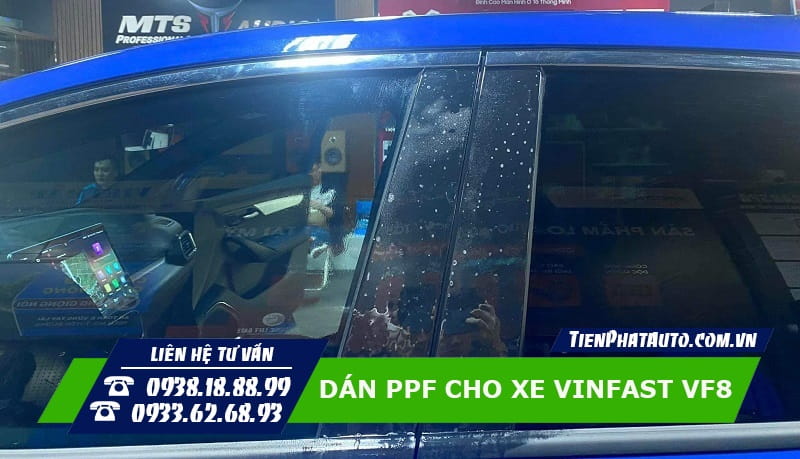 Hình ảnh dán PPF cho Vinfast VF8 vị trí các cánh cửa