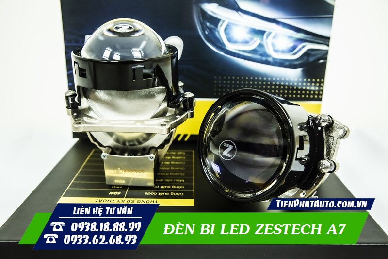 Bi LED Zestech A7 thiết kế nhỏ gọn lắp được cho mọi dòng xe