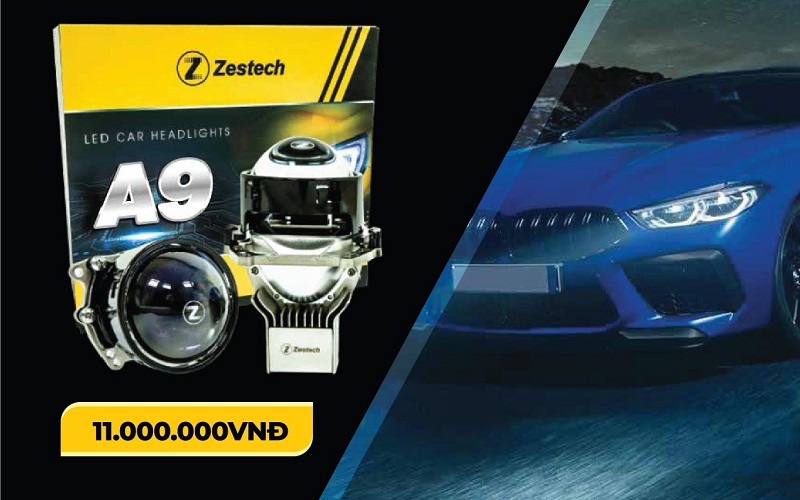 Bảng giá đèn LED Zestech A9 chính hãng cho xe ô tô