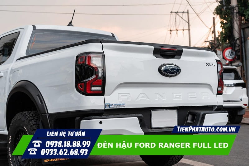 Đèn hậu Full LED Ford Ranger 2023 thiết kế giống bản Full Wildtrak và Raptor