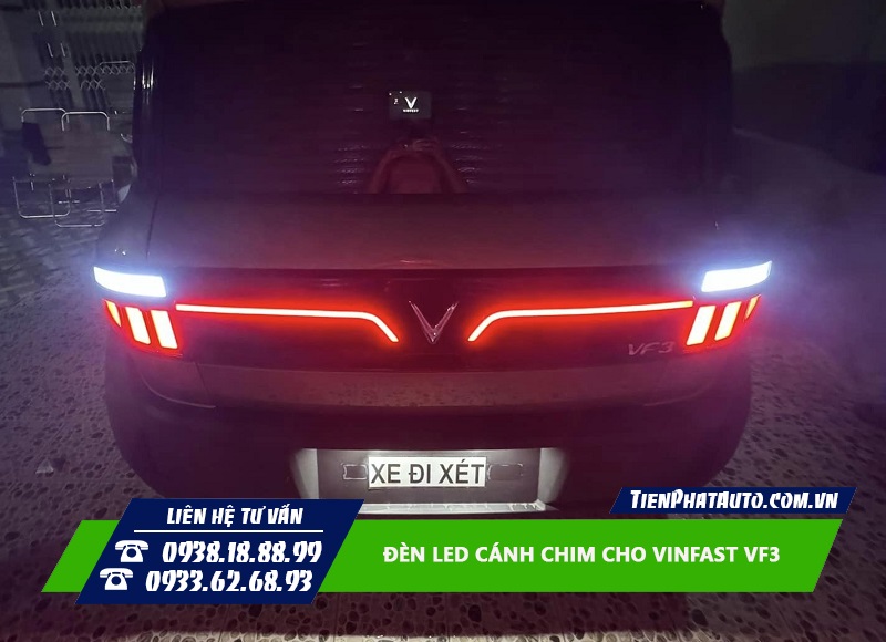 Tiến Phát Auto chuyên độ đèn LED cánh chim cho xe Vinfast VF3