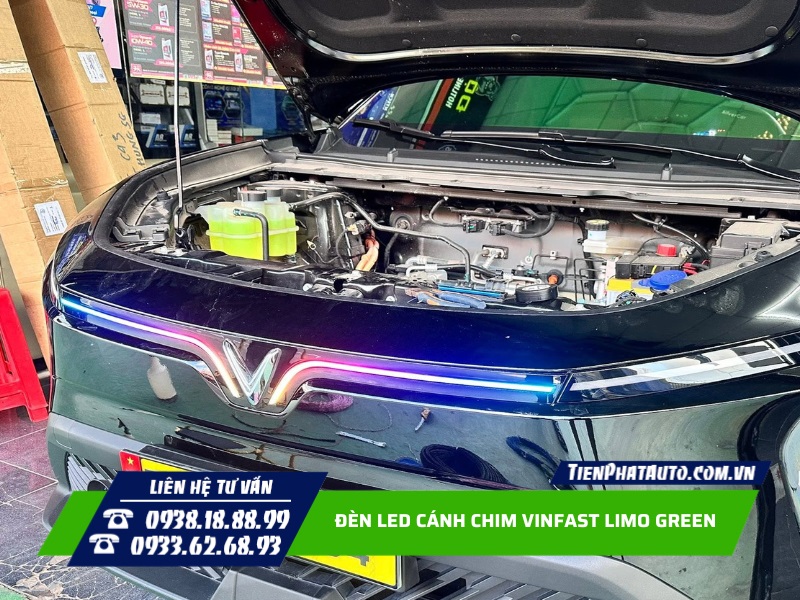 Tiến Phát Auto chuyên độ đèn LED cánh chim cho Limo Green
