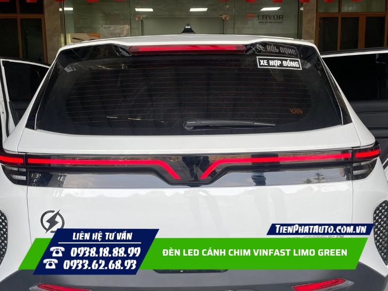 Đèn LED cánh chinh Vinfast Limo Green hoàn thiện phía sau