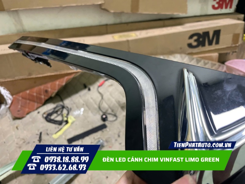Đèn LED cánh chim Limo Green được thiết kế chuẩn theo xe