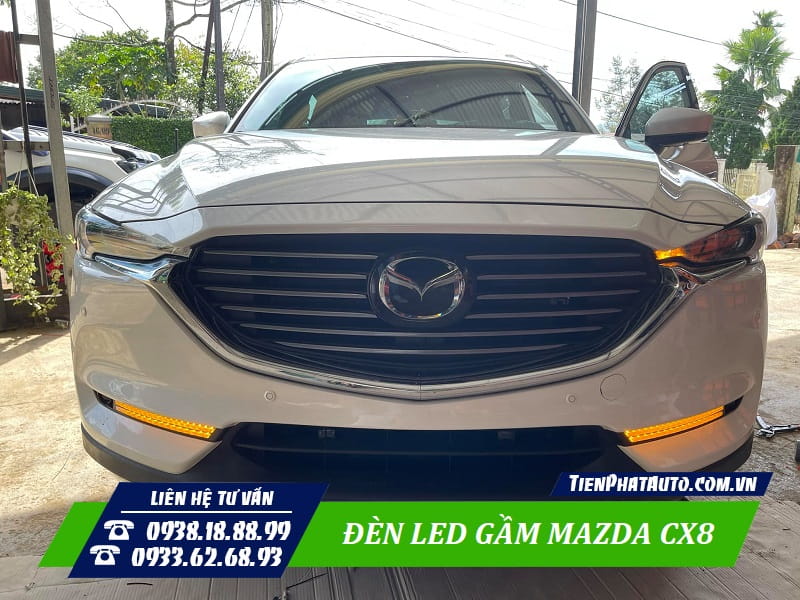 Phần đầu xe nổi bật hơn nhiều khi lắp đèn LED gầm