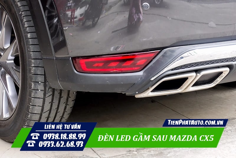 LED gầm sau Mazda CX5 thiết kế chuẩn phom lắp đặt vừa vặn