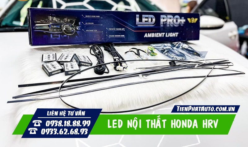 Hình ảnh trọn bộ đèn LED nội thất dành cho xe Honda HRV 2023