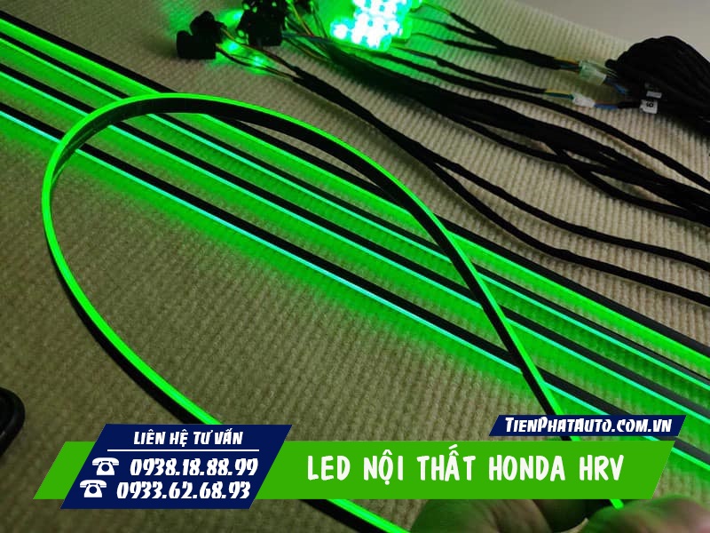 Độ đèn LED nội thất Honda HRV 2023 giúp bên trong xe nổi bật hơn